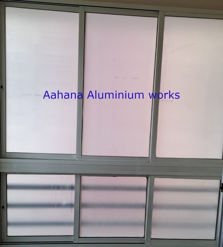 2 Track Aluminium Sliding window price 200-1.2MM